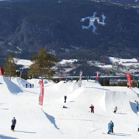 Leilighet Med Panoramautsikt Sjusjoen Innendors Parkering Exteriör bild