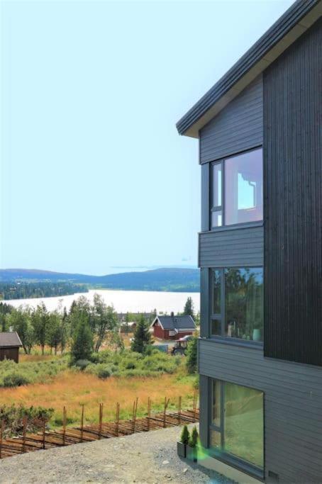 Leilighet Med Panoramautsikt Sjusjoen Innendors Parkering Exteriör bild